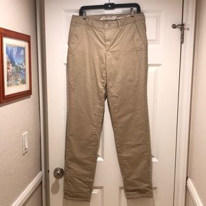 NWT Eddie Bauer flannel lined khakis..Size 6T